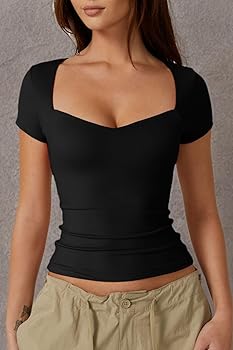 【MONOF】KEY NECK CUT TOPS Mock Neck Keyhole Crop Top - Balera Dancewear - Product no